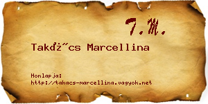 Takács Marcellina névjegykártya